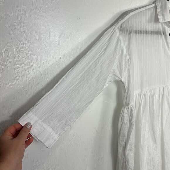 HD In Paris Anthropologie Blair Gauze Empire Babydoll Tunic Top Size 4 - Picture 3 of 11